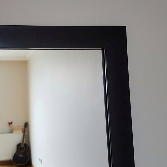 Hanah Home Espejo A203 Marco Laminado Negro 40x105 cm